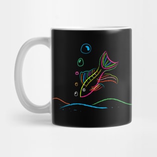 CHOCK FISH SCRIBBLE Mug